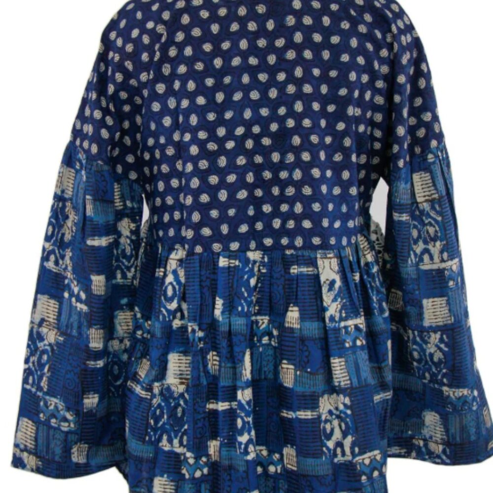 Saachi Embroidered Printed Cotton Top – Boho Elegance Meets Everyday Comfort - Picture 6 of 10